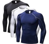 SANANG Herren Athletic Quick Dry Compression Base Layer Underlayer Top Langarm T-Shirt 1059