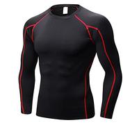 SANANG Herren Athletic Quick Dry Compression Base Layer Underlayer Top Langarm T-Shirt 1059