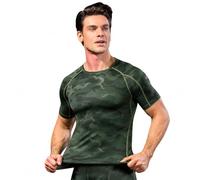 SANANG Pantalones Cortos de compresión de Secado rápido para Hombre, elásticos, para Correr, Yoga, Yoga, 1053