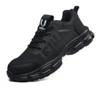 SANANG Zapatillas de Seguridad para el Trabajo, para Hombre y Mujer, con Puntera de Acero, Ligeras, con Malla Transpirable en la Parte Superior, Antideslizantes, Zapatillas Protectoras Industriales