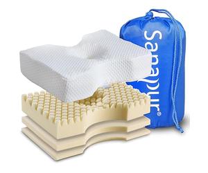 Sanapur Original Pillow 4.0 - Med Version - Orthopaedic Side Sleeper Pillow Made in Germany with visco Foam/Soft Foam