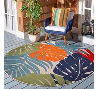 SANAT Alfombra de exterior resistente a la intemperie - Alfombras para exteriores e interiores - Alfombra de balcón impermeable - Alfombras resistentes para terraza, jardín y salón, multicolor, 120