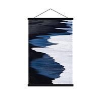 Sanauto A0 - Perchas magnéticas de madera para pósteres de 80 cm, kit para colgar pósteres de 80 x 50 pulgadas, 80 x 60 pulgadas, mapa de pared de tamaño grande (80 cm, negro)