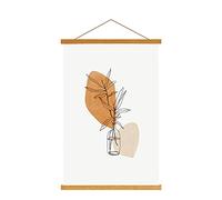Sanauto C0 - Perchas magnéticas de madera para pósteres de 91 cm, kit para colgar pósteres de 90 x 60 pulgadas, 91 x 61 pulgadas, mapa de pared de tamaño grande (91 cm, teca)