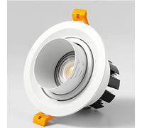 SANBDDLYY 5W-30W Downlight retráctil 3000K/4000K/6500K Luz de techo redonda seleccionable Foco ajustable Iluminación puntual 3-4.5 pulgadas(5w,6500K)