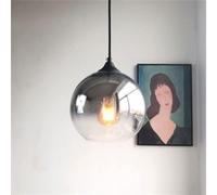 SANBDDLYY Accesorio de iluminación colgante de vidrio degradado esférico creativo Lámpara colgante pequeña Hierro de metal a prueba de herrumbre simple y moderno Múltiples especificaciones están dispo
