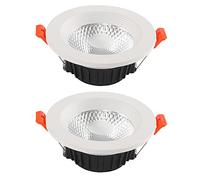 SANBDDLYY Downlight empotrable LED de 2,5 a 7 pulgadas, luz ojo buey, paquete, panel techo a W, luces redondas con borde deflector for iluminación lugares públicos(7W,Neutral light)