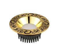 SANBDDLYY Focos empotrables de latón LED 4-5 pulgadas con diseño globo ocular, luces redondas 12 W, 14, 16, 18, luz oblea antideslumbrante, instalación sencilla(14W,Neutral light)