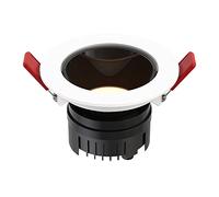 SANBDDLYY Iluminación empotrada Focos empotrables de 3 pulgadas Luz techo 5W 7W 9W fría 6000K panel redondo Lámparas Montaje en(Dark,5W)