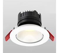 SANBDDLYY Iluminación empotrada Focos empotrables de 3 pulgadas Luz techo 5W 7W 9W fría 6000K panel redondo Lámparas Montaje en(Blanc,9W)