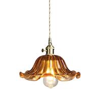 SANBDDLYY Lámpara colgante de 1 luz for isla de cocina Lámpara colgante de vidrio verde Lámparas de techo modernas for comedor estilo granja sobre fregadero(B,30 * 20cm)