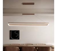 SANBDDLYY Lámpara De Araña Lineal Rectangular LED Moderna Contemporánea for Comedor,Lámpara Colgante Regulable Con Control Remoto Lámpara Colgante De Aluminio Dorado (Color : 2, Size : 90cm)