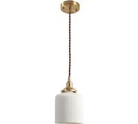 SANBDDLYY Lámpara de cerámica metal estilo nórdico, pantalla lámpara, accesorios iluminación techo montaje empotrado, decoración cocina y comedor, luz