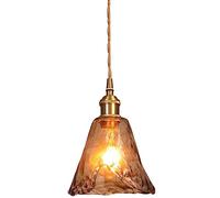 SANBDDLYY Lámpara de cristal con personalidad creativa, lámpara instalada montaje empotrado, individual pedestal E27/E26, balcón dormitorio decorado accesorios iluminación