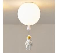 SANBDDLYY Lámpara de techo blanca Semi-empotrada Astronauta de dibujos animados Decoración Lámpara de techo Globo Luces de techo Lámparas pequeñas for habitación de niños Dormitorio (Color : A, Size