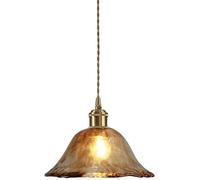 SANBDDLYY Lámpara de Techo Montaje Empotrado Estilo Moderno japonés, Soporte lámpara Metal, Pantalla araña Cristal, Cabeza única con Tornillo E27