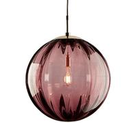 SANBDDLYY Lámpara esférica de 7,9 pulgadas 丨 Lámparas colgantes moda modernas Luces vidrio globo noche for dormitorio, isla cocina redonda(Red Wine)