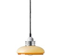 SANBDDLYY Lámpara grande retro lechosa, fuente E27, lámpara de Iron Art Island, con cubierta for olla, iluminación techo vidrio industrial, dormitorio, pasillo, hotel, cocina empotrada