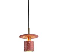 SANBDDLYY Lámparas colgantes de cemento hechas a mano, lámparas araña hormigón simples, lámpara techo isla cocina nórdica, fregadero, comedor sobre mesa for luces pasillo(Pink)