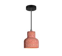 SANBDDLYY Mini lámpara de hormigón industrial: araña E27 altura ajustable para cocina, bar, restaurante y más(Red)