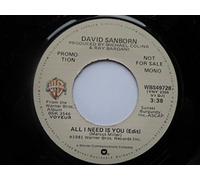 Sanborn, David All I Need Is You 7" Warner Bros WBS49728 EX 1981 US pressing, demo