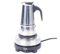 SanBouSi Cafetera eléctrica de acero inoxidable, cafetera expreso con cocina eléctrica, 200-300 ml (4 tazas, 200 ml)