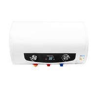 SanBouSi Calentador de agua eléctrico horizontal de 2000 W, ahorro de energía, válvula de seguridad, pantalla digital, caldera de agua caliente con ducha de mano, 30 L