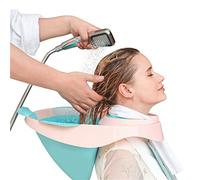 SanBouSi - Lavabo móvil para el cabello, plegable, con tubo de drenaje, para mujeres embarazadas, discapacitadas
