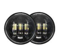 SANCAK Faros De Motocicleta Para Classic Para FLHR Para Road Para King Para Dyna 4,5 “4/1/2 Pulgadas Motocicleta LED Antiniebla Que Pasa Luz Auxiliar Lámpara 30W(Negro)