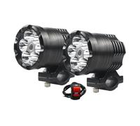 SANCAK Faros De Motocicleta Para Suzuki Coche Para SUV Para ATV 200W 72000lm 12V Foco LED Motocicleta Moto Faro Auxiliar Luz Antiniebla Accesorios Universales(2 PCS Light)