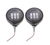 SANCAK Faros De Motocicleta Para Touring Para Electra Para Glide 4-1/2 "4,5 Pulgadas LED Auxiliar Luz Antiniebla Que Pasa Lámpara Soporte Montaje Anillo Carcasa(Black set)