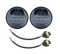 SANCAK Faros De Motocicleta Para Touring Para Electra Para Glide 4-1/2 "4,5 Pulgadas LED Auxiliar Luz Antiniebla Que Pasa Lámpara Soporte Montaje Anillo Carcasa(Only black light)