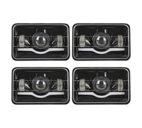 SANCAK Faros Delanteros Para Camioneta Para Chevrolet S10 Para Blazer Para Camaro Cavalier El Camino Monte Carlo H4656 H4651 H6545 H4666 Faro LED De 4x6 Pulgadas(Black 4 PCS)