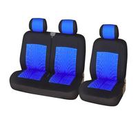 SANCAK Funda Asientos Coche Fundas para Asientos 2+1 para Furgonetas Transporter, Camiones Y Mayoría Coches. Universal para Master para Trafic(Azul)