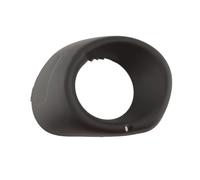 SANCAK Para Outlander 2013-2015 LED Halógeno Cubierta Luz Antiniebla Parrilla Bisel Marco Negro Plateado Accesorios Coche Antiniebla Delantero(Black L)