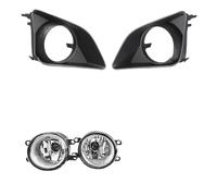 SANCAK Para Toyota Para Corolla 2007-2010 Luces Antiniebla Conjunto Lámpara Led Cubierta Cromada Parrilla Bisel Faros Accesorios Coche Antiniebla Delantero(Halogen and Covers)