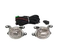 SANCAK Para Toyota Para Hilux Para Revo 20-22 Parachoques Delantero Cubierta Luz Antiniebla Marcos Parrilla Cubiertas Cable Bisel Foglight LED Antiniebla Delantero(Yellow fog and wires)