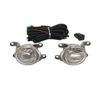 SANCAK Para Toyota Para Hilux Para Revo 20-22 Parachoques Delantero Cubierta Luz Antiniebla Marcos Parrilla Cubiertas Cable Bisel Foglight LED Antiniebla Delantero(White fog and wires)