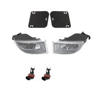 SANCAK Para Toyota Para Land Para Cruiser Para Prado 120 02-09 Luces Antiniebla Led Faro Lente Transparente Cubierta Lámpara Parrilla Bisel Antiniebla Delantero(Led and covers,1 par)