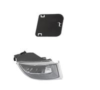 SANCAK Para Toyota Para Land Para Cruiser Para Prado 120 02-09 Luces Antiniebla Led Faro Lente Transparente Cubierta Lámpara Parrilla Bisel Antiniebla Delantero(No bulbs and covers,Left side)