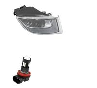SANCAK Para Toyota Para Land Para Cruiser Para Prado 120 02-09 Luces Antiniebla Led Faro Lente Transparente Cubierta Lámpara Parrilla Bisel Antiniebla Delantero(Led,Left side)