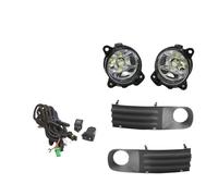 SANCAK Para VW Para Transporter T5 Para Multivan Para Caravelle Luces Antiniebla Cubierta Lámpara LED Parrilla Cableado Arnés Interruptor Kit Antiniebla Delantero(1 set LED)