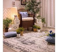 Sancarlos Balto Kilim, Algodón, Crema, 240 x 170 x 1 cm
