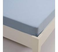 Sancarlos Básicos, Sábana Bajera Lisa, Algodón 100%, Color Azul, Cama de 180