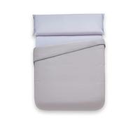 Sancarlos - Funda Nórdica Combicolor, Color Gris Perla 100% Algodón percal, Cama de 135