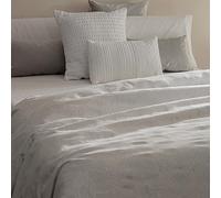 Sancarlos - Funda nórdica Jacquard Aleli, 50% Algodón 50% Poliéster, (Cama 105, Gris Claro)