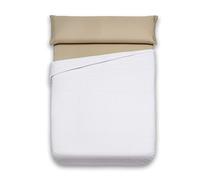 Sancarlos - Funda nórdica lisa, 100% Algodón, Color blanco, Cama de 150 cm