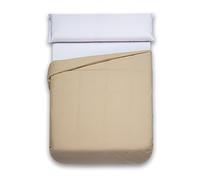 Sancarlos - Funda nórdica lisa, 100% Algodón, Color marrón, Cama de 105 cm