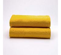 Sancarlos - Juego de 2 Toallas Ocean de Ducha, Color Mostaza, 100% Algodón, 550gr/m2