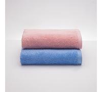 Sancarlos - Juego de 2 Toallas Ocean Duo de Lavabo, Color Rosa y Azul, 100% Algodón, 550gr/m2